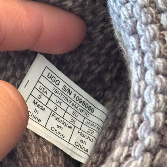 UGG Purl Strap Boot Charcoal Suede NWOB - Picture 7 of 9